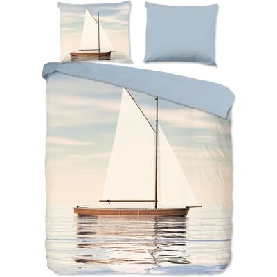 Good Morning - Zeilboot - Blauw - 200-220 cm - Dekbedovertrek Good Morning - Zeilboot - Blauw - 200-220 cm - Dekbedovertrek