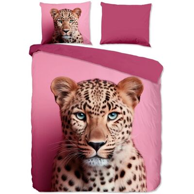 Pure - Jachtluipaard - Roze - 200x200/220 cm - Dekbedovertrek Pure - Jachtluipaard - Roze - 200x200/220 cm - Dekbedovertrek