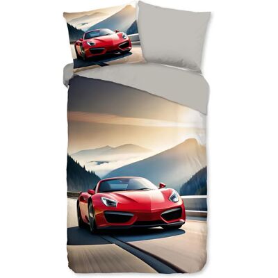 Good Morning Cabrio - Katoenen dekbedovertrek 140x200/220 cm voor kinderen Good Morning Cabrio - Katoenen dekbedovertrek 140x200/220 cm voor kinderen