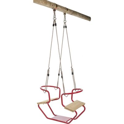 SwingKing Duoschommel aus Stahl & Holz - Outdoor Spielzeug SwingKing Duoschommel aus Stahl & Holz - Outdoor Spielzeug