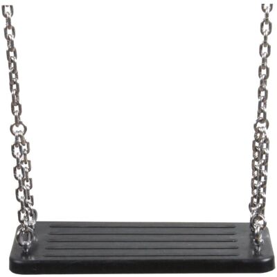 Swing King Stahlkette Outdoor-Schaukel Sitz - 45 x 18 cm Schwarz Swing King Stahlkette Outdoor-Schaukel Sitz - 45 x 18 cm Schwarz