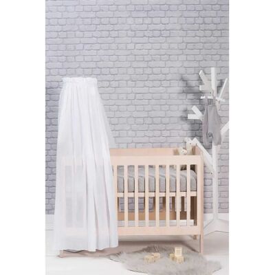 Cielo di letto bianco Jollein 155cm - Cielo per bebè Cielo di letto bianco Jollein 155cm - Cielo per bebè
