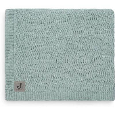 Jollein Plaid River Knit Verde Cenere - Plaid per bambino Jollein Plaid River Knit Verde Cenere - Plaid per bambino