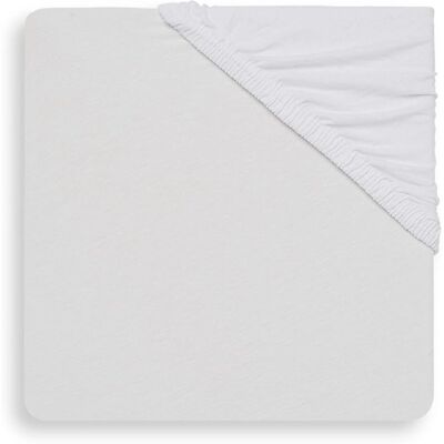 Jollein Wit Jersey Ledikantlaken 60x120cm - Bedlinnen Jollein Wit Jersey Ledikantlaken 60x120cm - Bedlinnen