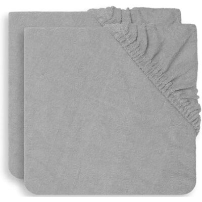 Housse de matelas à langer en éponge gris - Jollein - Publicité Housse de matelas à langer en éponge gris - Jollein - Publicité