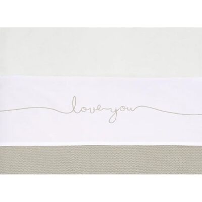 Ropa de Cuna Jollein - Love You Nougat 120x150cm Ropa de Cuna Jollein - Love You Nougat 120x150cm