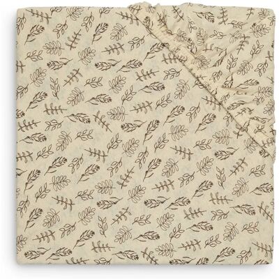 Jollein - Meadow Chestnut Jersey - 40x80/90 cm - Crib Sheet Jollein - Meadow Chestnut Jersey - 40x80/90 cm - Crib Sheet
