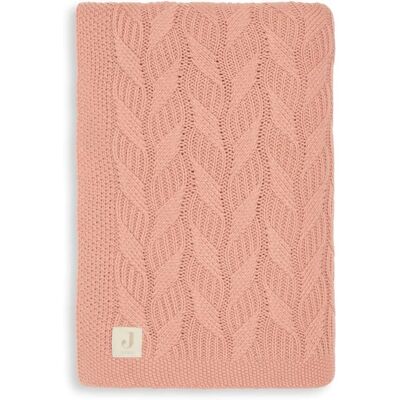 Jollein Barnfilt Spring Knit Rosewood - Barnfilt Jollein Barnfilt Spring Knit Rosewood - Barnfilt