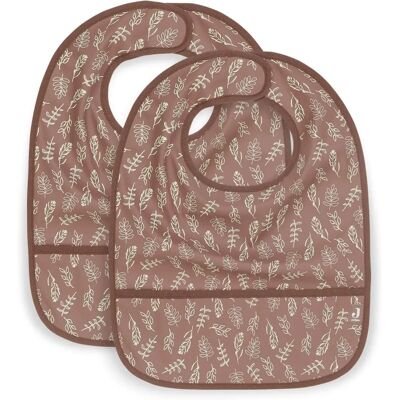 Jollein Meadow Chestnut Baberos Impermeables Pack de 2 Jollein Meadow Chestnut Baberos Impermeables Pack de 2