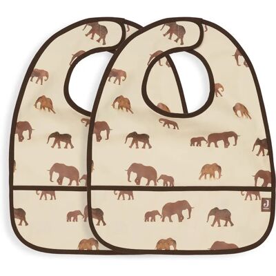 Jollein Savannah Waterdichte Baby Slab - 2 Stuks Jollein Savannah Waterdichte Baby Slab - 2 Stuks
