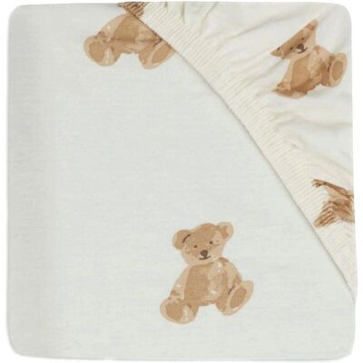 Housse de matelas pour lit bébé Jollein - Teddy Bear Jersey 40x80/90cm Housse de matelas pour lit bébé Jollein - Teddy Bear Jersey 40x80/90cm