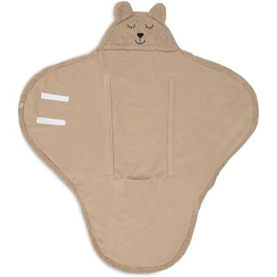 Jollein Baby Einschlagdecke - Bär Bouclé - 0-3 Monate Jollein Baby Einschlagdecke - Bär Bouclé - 0-3 Monate