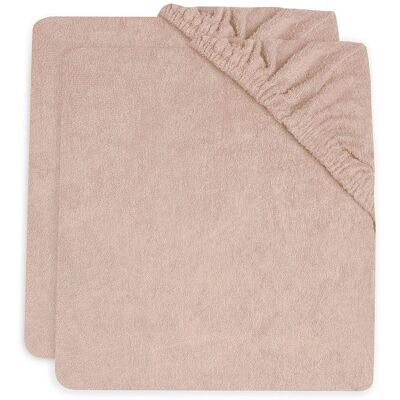 Funda de toalla rosa claro Jollein para cambiador - Protector de cambiar Funda de toalla rosa claro Jollein para cambiador - Protector de cambiar
