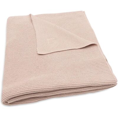 Jollein Kocyk Dla Niemowląt Wzór Basic Knit Wild Rose 75x100cm - Koc dla niemowląt Jollein Kocyk Dla Niemowląt Wzór Basic Knit Wild Rose 75x100cm - Koc dla niemowląt
