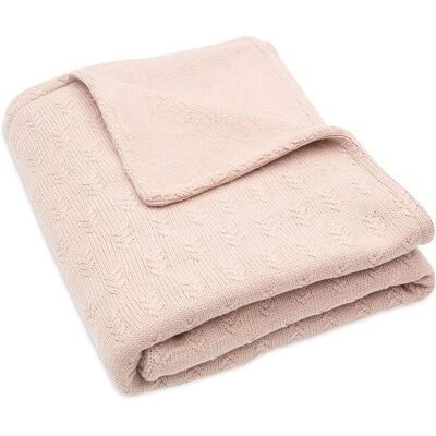 Jollein Wild Rose Grain Knit Babydeken - Babydeken Jollein Wild Rose Grain Knit Babydeken - Babydeken