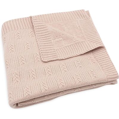 Manta de bebé Jollein - Grain Knit Wild Rose - 75x100 cm Manta de bebé Jollein - Grain Knit Wild Rose - 75x100 cm