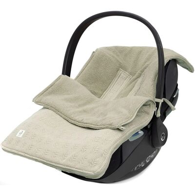 Sac de couchage pour bébé Jollein - Vert Olive - Extérieur en tricot Grain Chic Sac de couchage pour bébé Jollein - Vert Olive - Extérieur en tricot Grain Chic