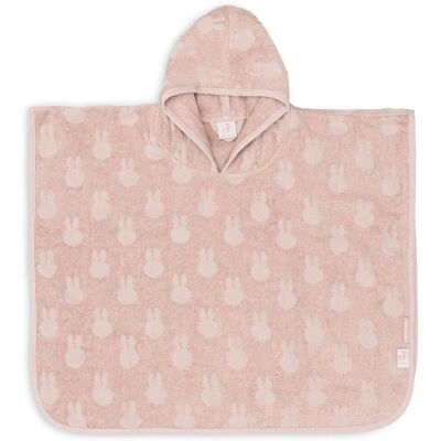 Jollein x Nijntje Miffy Jacquard Wild Rose - Ponczo Jollein x Nijntje Miffy Jacquard Wild Rose - Ponczo
