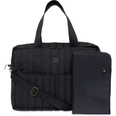 Jollein Black Puffed Moos Diaper Bag - Diaper bag Jollein Black Puffed Moos Diaper Bag - Diaper bag