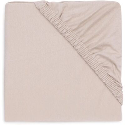 Drap housse jersey nougat pour matelas de parc 95 cm Drap housse jersey nougat pour matelas de parc 95 cm