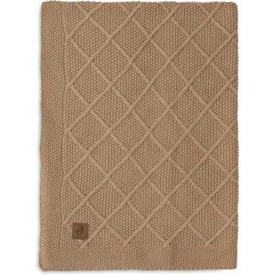 Jollein Couverture Bébé - Tricot Check Biscuit - 100x150 cm - Publicité Jollein Couverture Bébé - Tricot Check Biscuit - 100x150 cm - Publicité