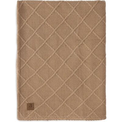 Couverture bébé Jollein Check Knit Teddy - 100x150 cm - Couverture bébé - Publicité Couverture bébé Jollein Check Knit Teddy - 100x150 cm - Couverture bébé - Publicité
