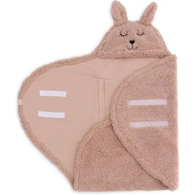 Jollein Lapin Rose Sauvage Couverture pour bébé - Couverture Jollein Lapin Rose Sauvage Couverture pour bébé - Couverture