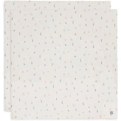 Toalla de bebé Jungle Jambo de Jollein - 115x115 cm, 2 unidades Toalla de bebé Jungle Jambo de Jollein - 115x115 cm, 2 unidades