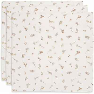 Jollein - Riverside - 70x70 cm - White - Muslin cloth Jollein - Riverside - 70x70 cm - White - Muslin cloth