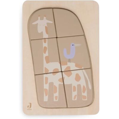 Puzzle en bois Jollein Girafe - Jouet de développement bébé - Publicité Puzzle en bois Jollein Girafe - Jouet de développement bébé - Publicité