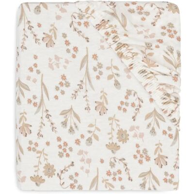 Jollein Jersey Bloomy Junior Fitted Sheet - Bed Linen Jollein Jersey Bloomy Junior Fitted Sheet - Bed Linen