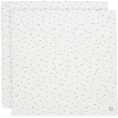 Jollein Pañuelos de algodón para bebés - On the Go 115 x 115 cm - Pack de 2 Jollein Pañuelos de algodón para bebés - On the Go 115 x 115 cm - Pack de 2