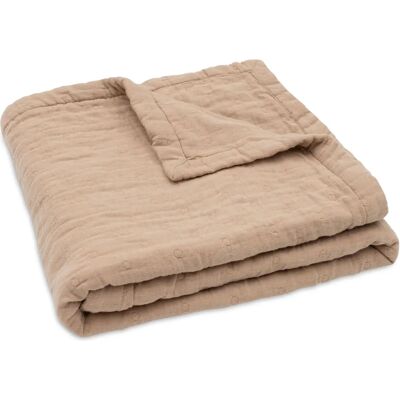 Coperta in mussola di cotone Jollein Biscuit - Sicura & Morbida Coperta in mussola di cotone Jollein Biscuit - Sicura & Morbida