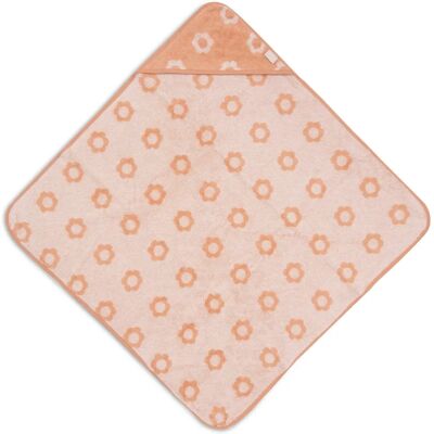 Jollein - 534-514-68168 - Orange - 75x75 cm - Serviette de bain pour bébé avec capuche Jollein - 534-514-68168 - Orange - 75x75 cm - Serviette de bain pour bébé avec capuche