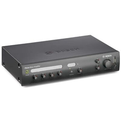Amplificador Bosch PLE-1MA060-EU - 60W, 4 microfones, entrada de música ambiental Amplificador Bosch PLE-1MA060-EU - 60W, 4 microfones, entrada de música ambiental