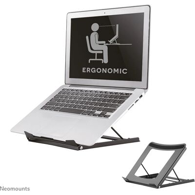 Neomounts Black Notebook Laptop Stand - Ergonomic, Adjustable, Portable Neomounts Black Notebook Laptop Stand - Ergonomic, Adjustable, Portable