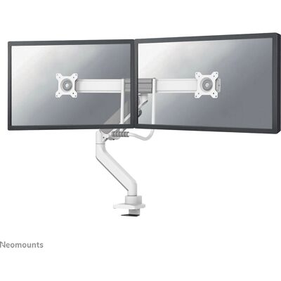 Neomounts by Newstar Dual Full Motion Monitor Mount - White Neomounts by Newstar Dual Full Motion Monitor Mount - White