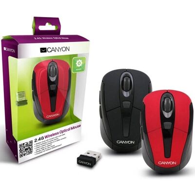 Canyon CNR-MSOW06R Kabellos Optische Maus - 1600 DPI Canyon CNR-MSOW06R Kabellos Optische Maus - 1600 DPI