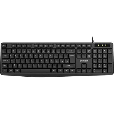 Canyon - KB-1 - Schwarz - Kabelgebunden - Tastatur Canyon - KB-1 - Schwarz - Kabelgebunden - Tastatur