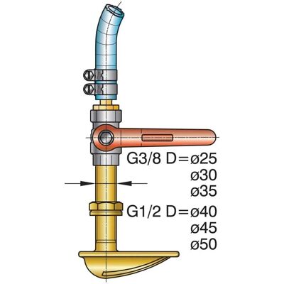 Vetus Gfk Stern Tube Azul 2000 x 25 mm - Stern Tube Vetus Gfk Stern Tube Azul 2000 x 25 mm - Stern Tube
