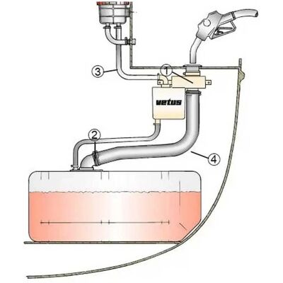 Vetus - FS 51 - 38x16 - Fuel Overflow Vetus - FS 51 - 38x16 - Fuel Overflow