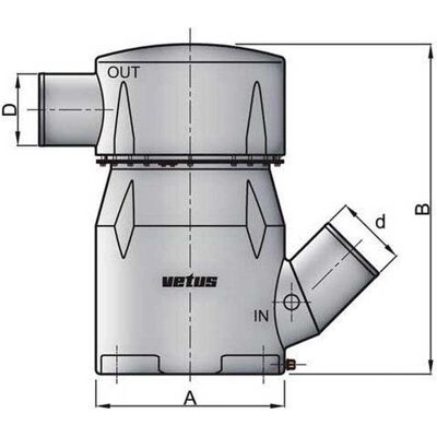 Vetus Mainfold Exhaust System Silver - Exhaust System Vetus Mainfold Exhaust System Silver - Exhaust System