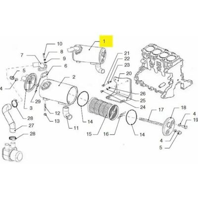 Intercambiador de calor Vetus VF4 - Sistema de enfriamiento marino Intercambiador de calor Vetus VF4 - Sistema de enfriamiento marino