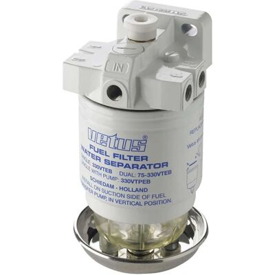Vetus - 330VTEPB - 190 L/h con bomba - Separador de agua y combustible Vetus - 330VTEPB - 190 L/h con bomba - Separador de agua y combustible