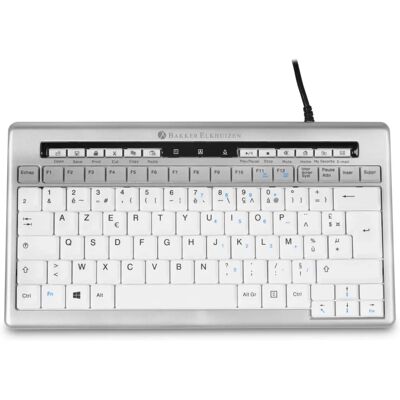 Clavier BakkerElkhuizen S-board 840 USB français gris clair pour bureau - Publicité Clavier BakkerElkhuizen S-board 840 USB français gris clair pour bureau - Publicité