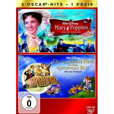 Walt Disney - Mary Poppins / Die tollkühne Hexe in ihrem fliegenden Bett - DVD Walt Disney - Mary Poppins / Die tollkühne Hexe in ihrem fliegenden Bett - DVD