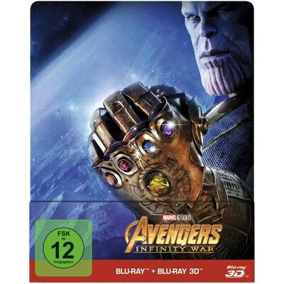 Walt Disney Avengers Infinity War Steelbook - 3D + 2D Blu-ray - Limitierte Edition - DVD Walt Disney Avengers Infinity War Steelbook - 3D + 2D Blu-ray - Limitierte Edition - DVD