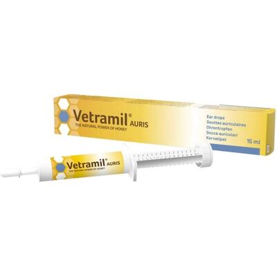 Vetramil Auris 15ml - Solution pour oreilles chiens et chats - Publicité Vetramil Auris 15ml - Solution pour oreilles chiens et chats - Publicité