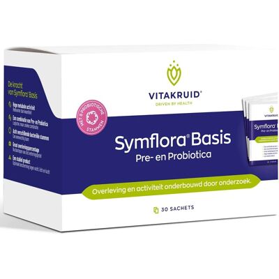 Vitakruid Symflora basis pre- & probiotica - Complément probiotique - Publicité Vitakruid Symflora basis pre- & probiotica - Complément probiotique - Publicité