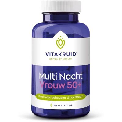 Vitakruid Multi Nuit Femme 50+ - Multivitamine pour Femmes Plus de 50 ans - Publicité Vitakruid Multi Nuit Femme 50+ - Multivitamine pour Femmes Plus de 50 ans - Publicité